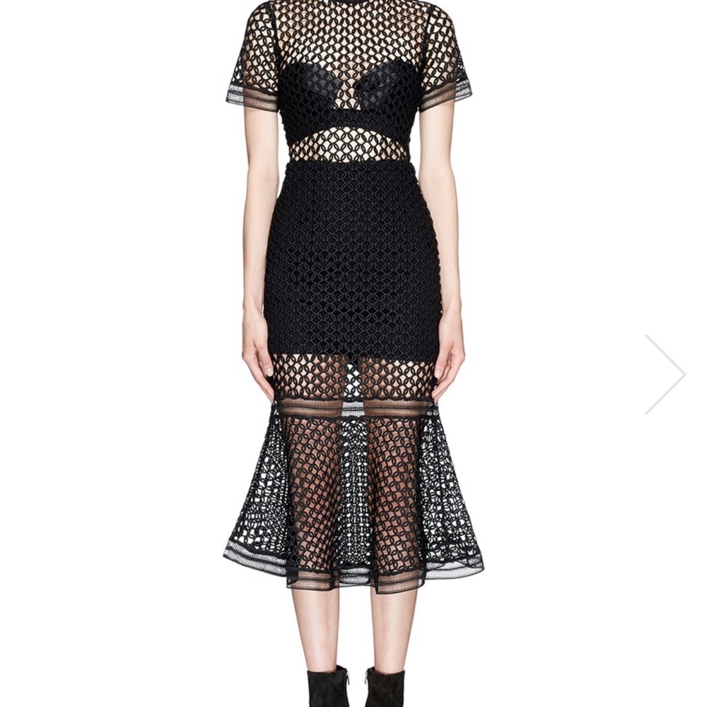 NWOT💥 Self-Portrait Arabesque Midi Dress